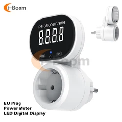 High Precision Household Power Monitoring Instrument with EU Plug, 230V 16A - With Backlight