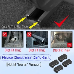 Set of 4 Seat Rail Protectors - Juniper 2025 Accessories for Rear End Slide Protection (4pcs (No Fit Berlin))