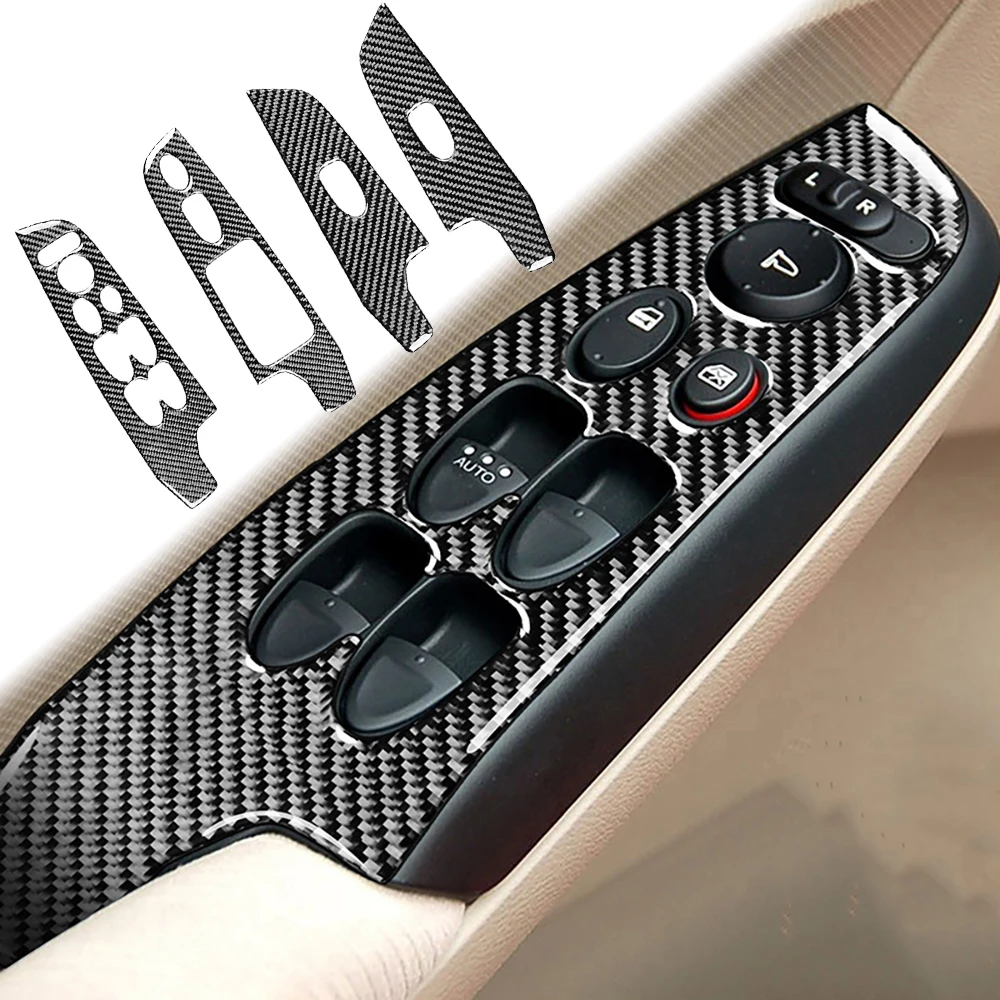 

Real Carbon Fiber For Civic 8 Gen 2006-2011 Car Window Regulator Panel Decoration Stickers Auto Modification Accessories