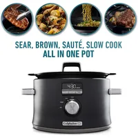 Slow Cooker with Digital Timer and Programmable Controls, 5.3 Quarts, Stainless Steel 2