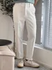 2024 New Spring Summer Breathable Business Casual Office Mens Suit Pants Versatile Solid Color Fashion Straight Trousers Male 4