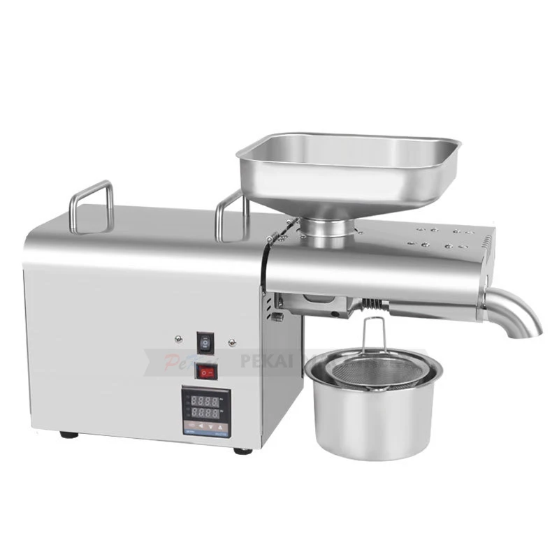 K28C Fully Automatic Commercial Cold Hot Oil Press New Intelligent Temperature Regulated Stainless Steel Oil Extractor Electric 3