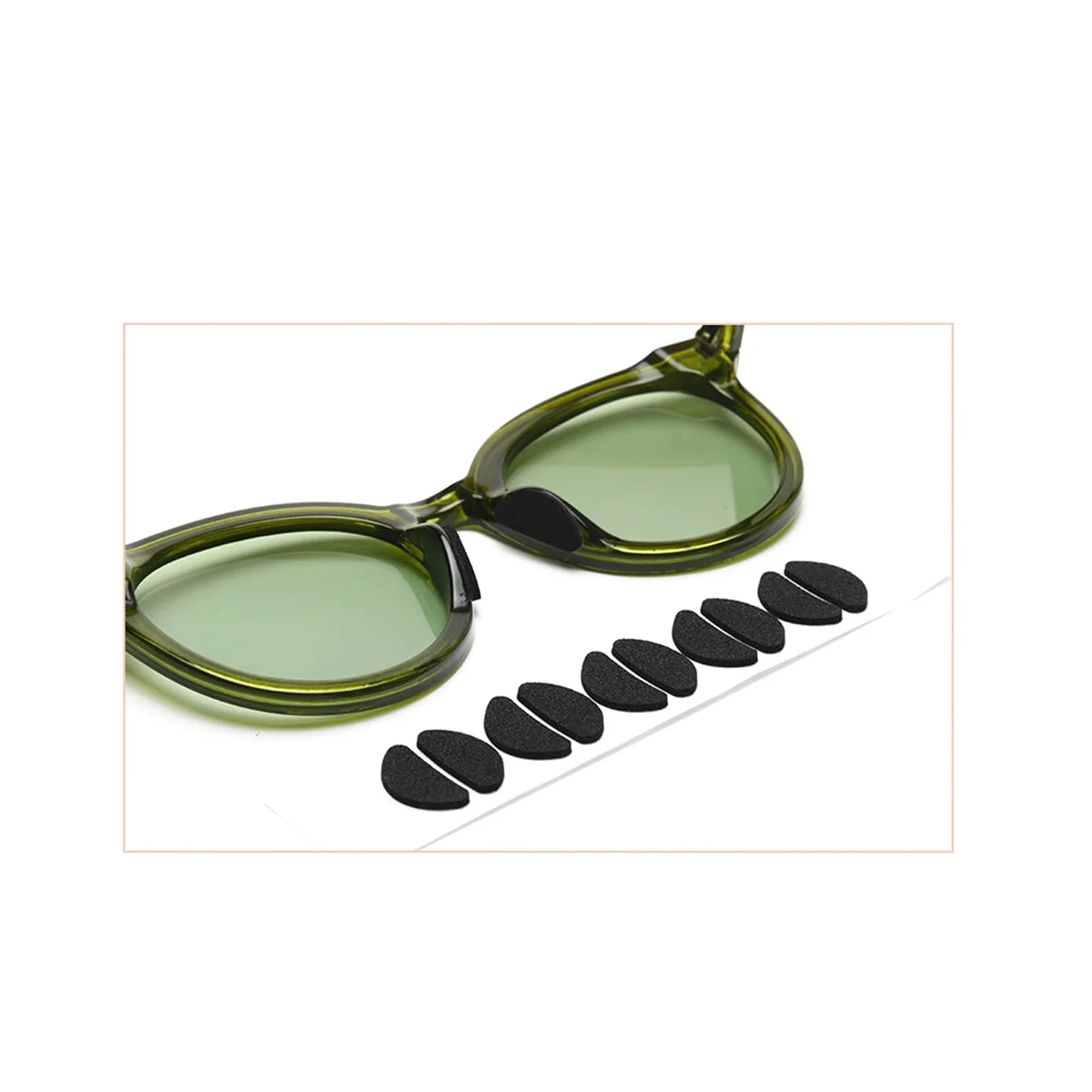 

96 пар очков, носоупоры, мягкие поролоновые самоклеящиеся губчатые противоскользящие накладки для солнцезащитных очков, очков, детских очков (1 мм)