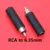 RCA to 2 6.35mm