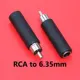 RCA to 2 6.35mm