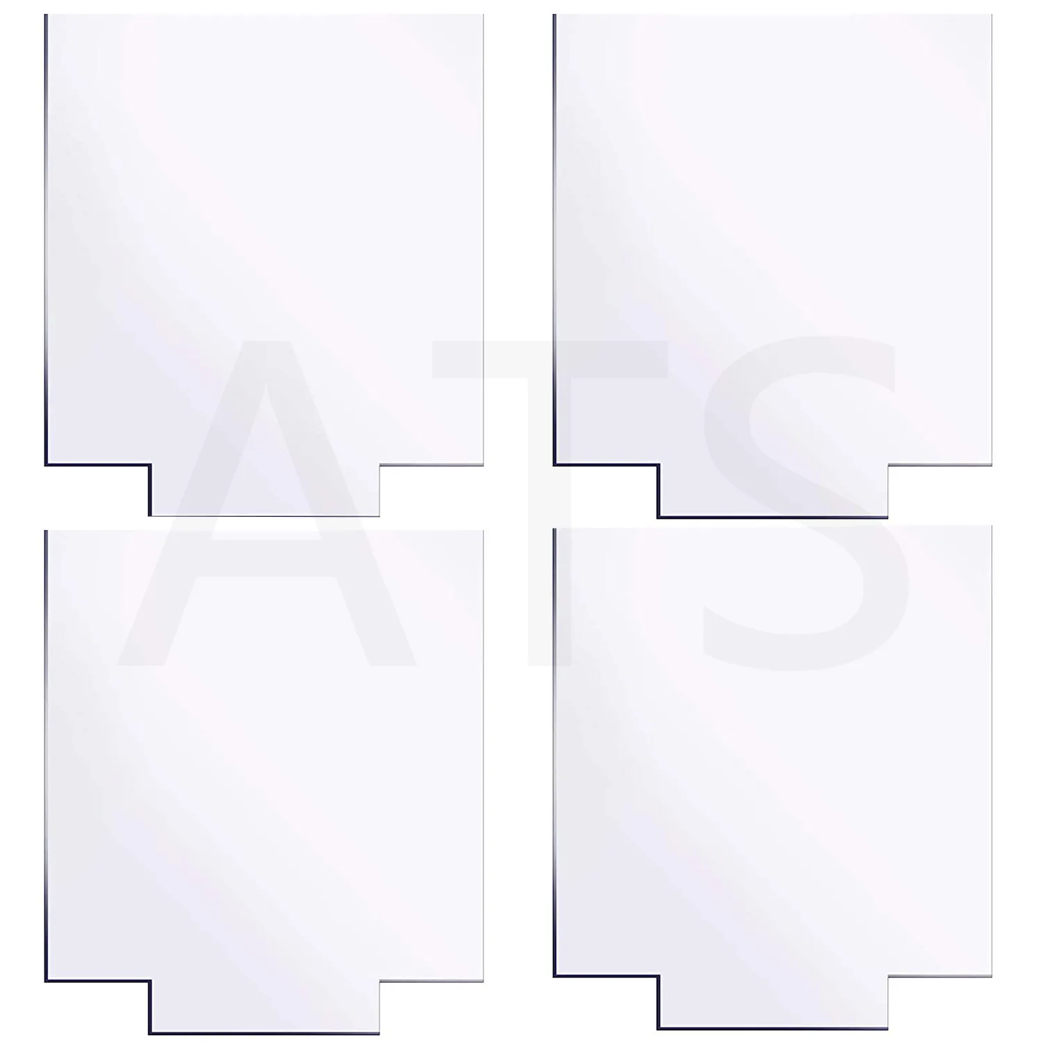 4pcs feuille d'acrylique clair panneau rond épais (4mm) panneau acrylique  en plastique pour base de lumière LED, signe, bricolage