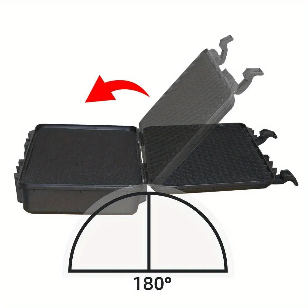 1pc Toolbox Rectangular Outdoor Monitoring Equipment Dampproof Protective Plastic Case Photographic Equipment Storage Box 4
