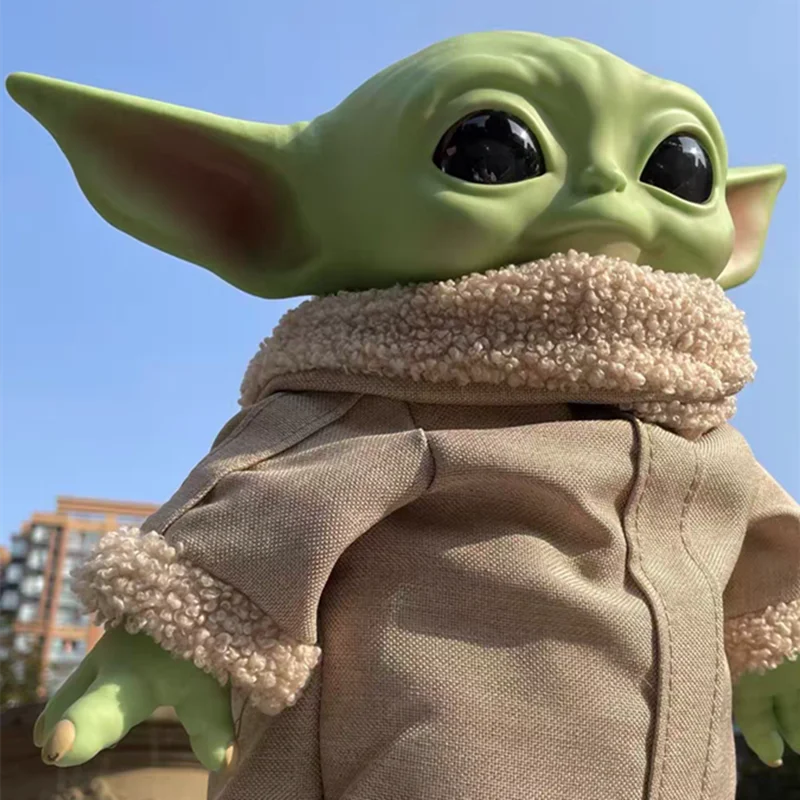 11in Star Wars Yoda Baby Action Figure Toys Baby Yoda Anime Figure