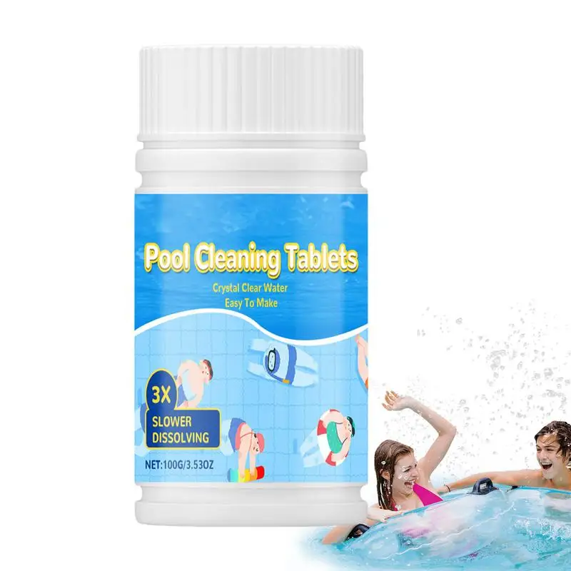 

Swimming Pool Cleaning Tablets Effervescent Multi-Action Tablets Swimming Pool & Spa Tablets Slow Dissolving Pool Cleaner