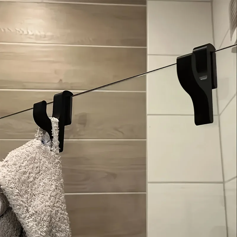 3D Shower Door Towel Hook for Glass Doors Bathroom Hanger Clothes Bathrobes...