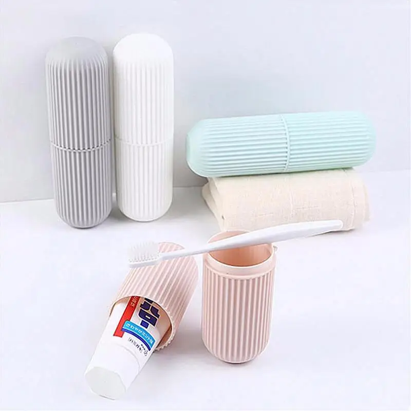 

Travel Portable Toothbrush Toothpaste Holder Storage Case Box Organizer Household Storage Cup Outdoor Holder Bathroom Accessorie