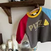 Trendy Contrast T-shirt Child New Design Cartoon Long Sleeve Tops Boys Baby Spring Autumn Fashion Pure Cotton Bottoming Shirt 5