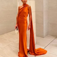 Soft Silk Satin Dress VEITCHE Backless Maxi with Ribbon