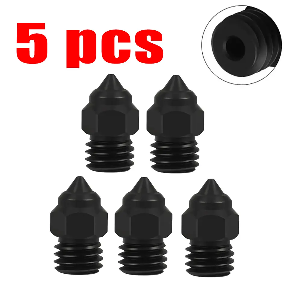 MK8 Nozzle For CR-6 SE Hard Steel Brass Copper Plated Nozzles for CR6 SE CR5 Pro Ender 3 S1 Pro CR10 V2 Ender5 Nozzle 0.4 0.6mm image 16