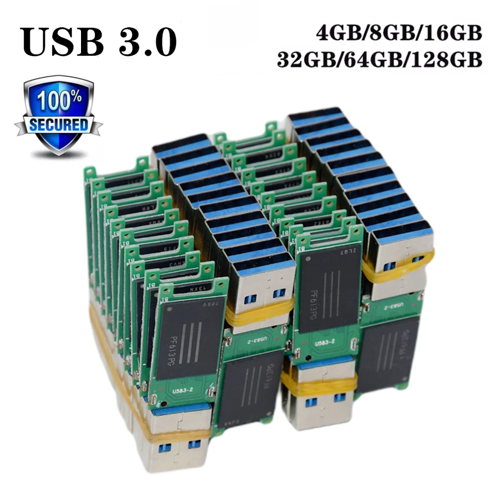 Флеш-накопитель USB 3 0 в металлическом корпусе 4/8/16/32/64/128 ГБ |