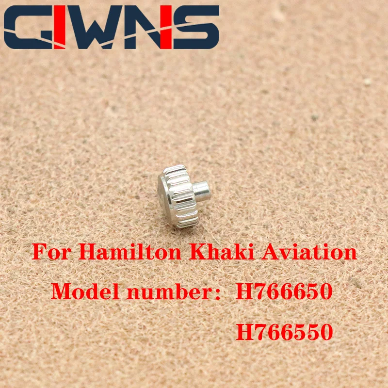 Per Hamilton Khaki Aviation H766650 H766550 Accessori Corona Testa Orologio