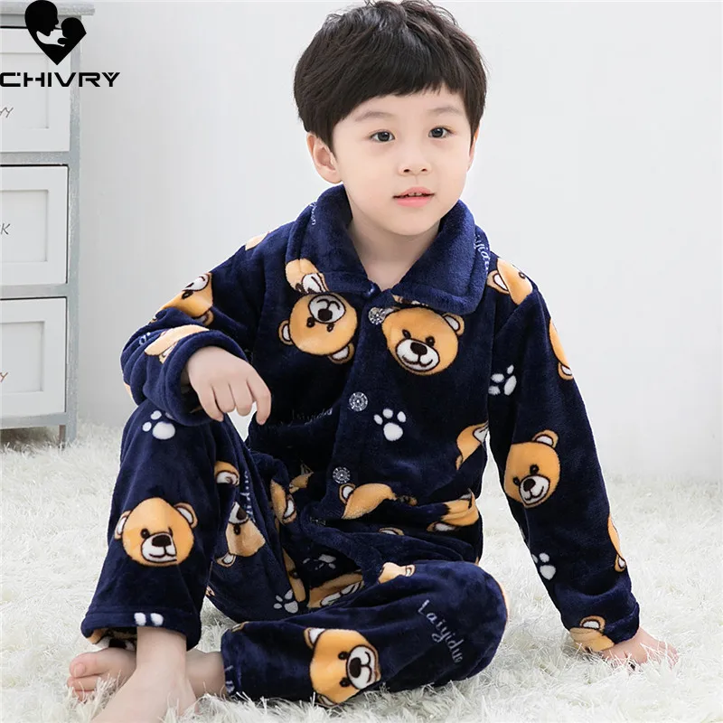 Kids Flannel Pajama Set 2