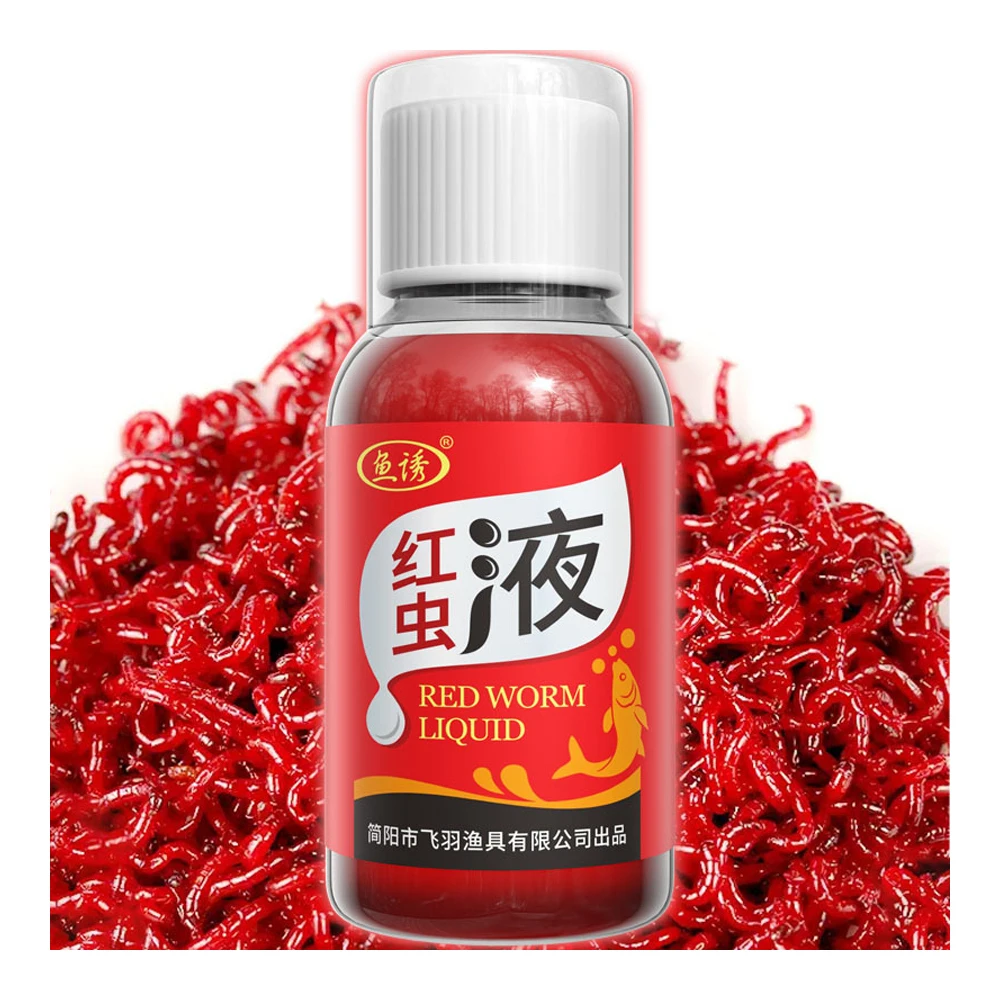 Fish Bait Additive Concentrated Red Worm Liquid High Concentration FishBait Attractant Tackle Food for Trout Cod Carp Bass
