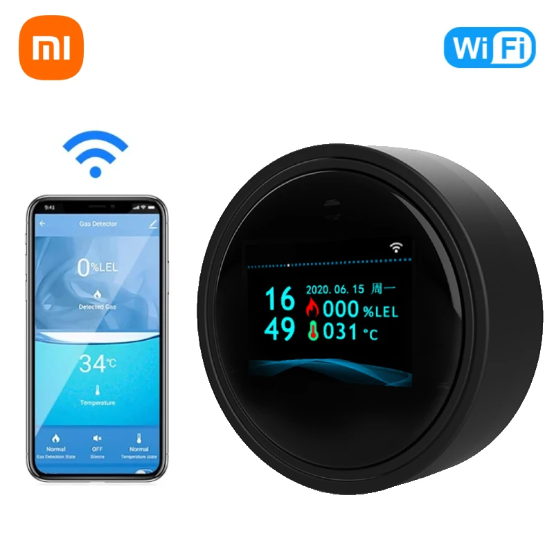 

Датчик утечки газа Xiaomi с Wi-Fi и ЖК-дисплеем
