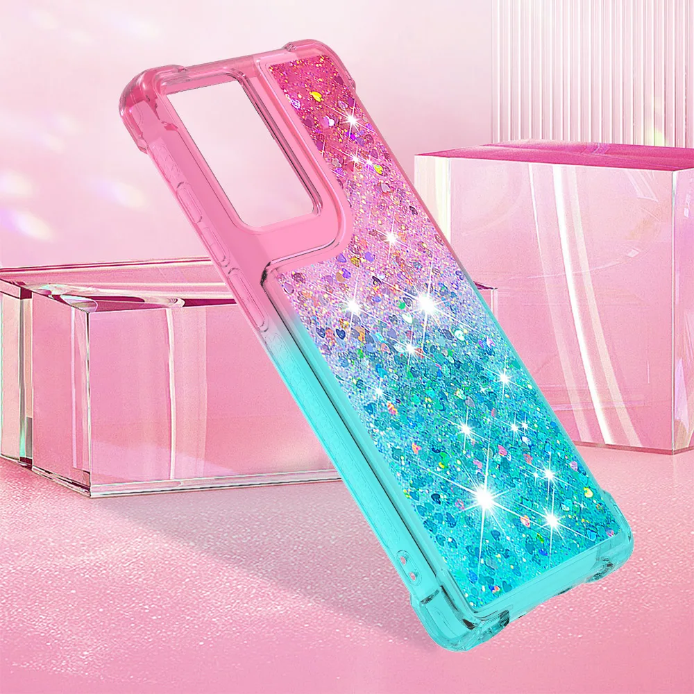 Dynamic Liquid Quicksand Bling 3D Glitter Phone Case - Stylish Protective Cover