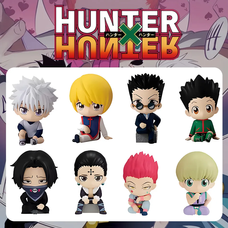 Anime Figure Collection: Killua Zoldyck, Kurapika, Hisoka, and Feitan Miniature Figures
