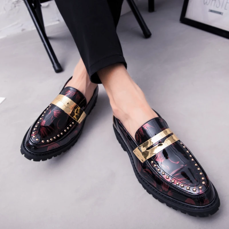 2024 Fashion Outdoor Leather Casual Fashion Le Fu Shoes Men's Comfortable Men's Work Business Casual Shoes Formal Shoes 4