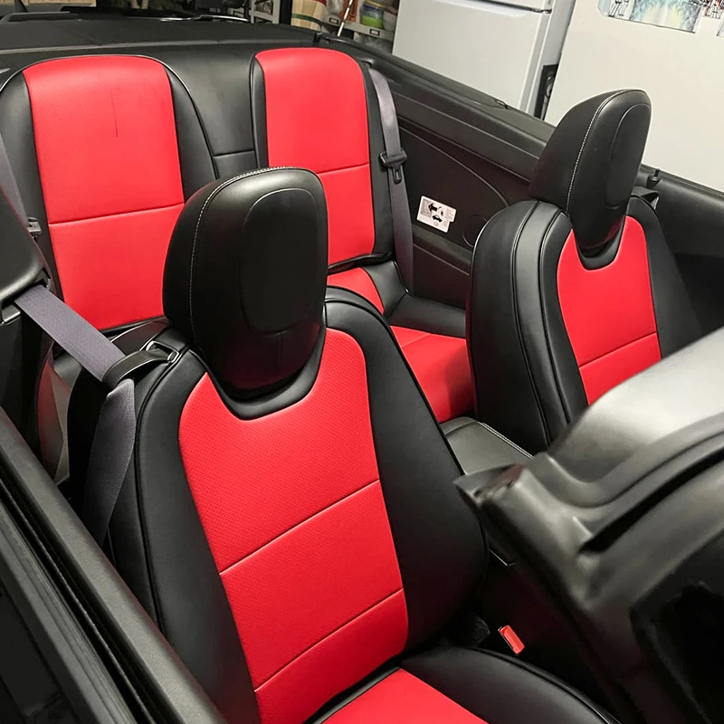 Custom Fit car Accessories Seat Covers 5 Seats PU Leather for 2007-2025 Chevrolet SlLVERADO Chevy Silverado1500 HD Full Covered