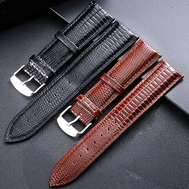 Universal Leather Watch Strap - Premium Waterproof Band with Installation Tool