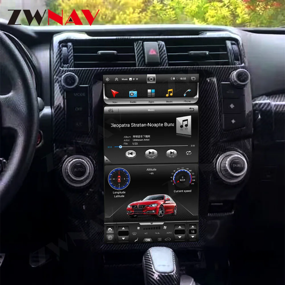 

Android 10 For Toyota 4Runner 2009 -2019 Vertical Tesla IPS Screen Car Multimedia Player Navigation Audio Radio Stereo Head Unit