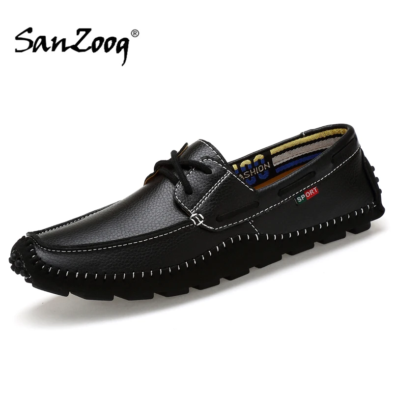

Leather Men Shoes Luxury Brand Casual Slip on Formal Loafers Men Moccasins Italian Male Driving Shoes