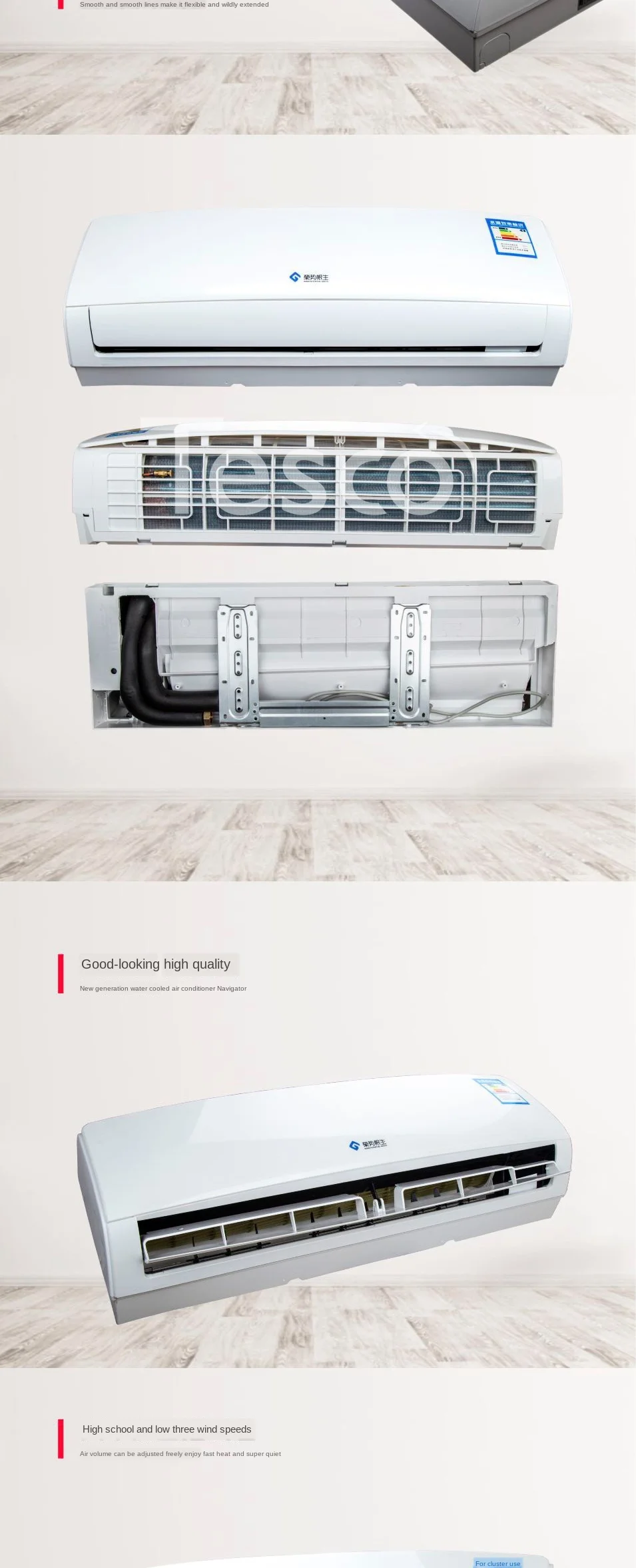 

Water heating air conditioner cabinet wall-mounted boiler water heater energy radiator fan coil