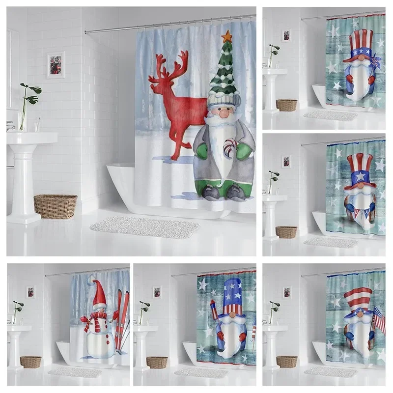 

House hold waterproof fabric household shower curtain accessories shower curtain 240 * 200 home marine style shower curtain