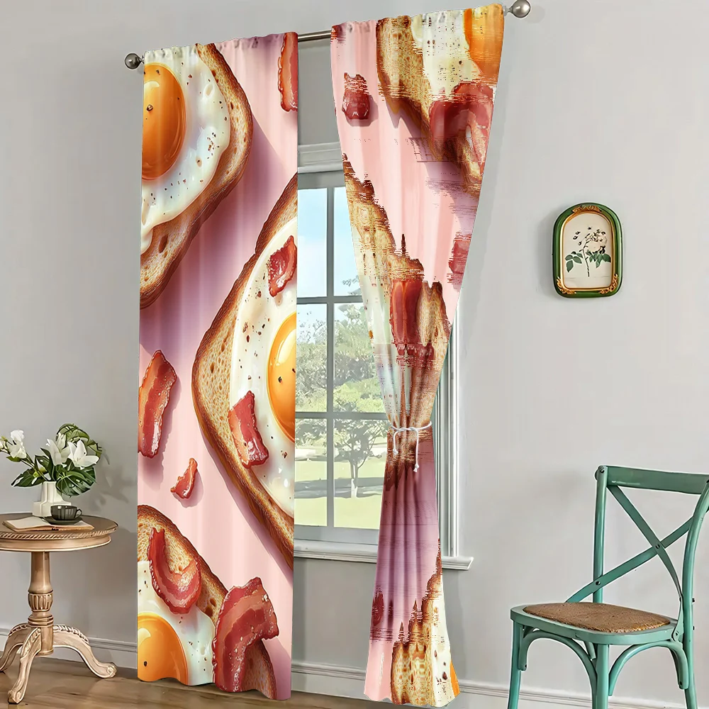 2pc,  Drapes Breakfast Polyester,Without Electricity Birthday Party Perfect for All Occasions decorate 3