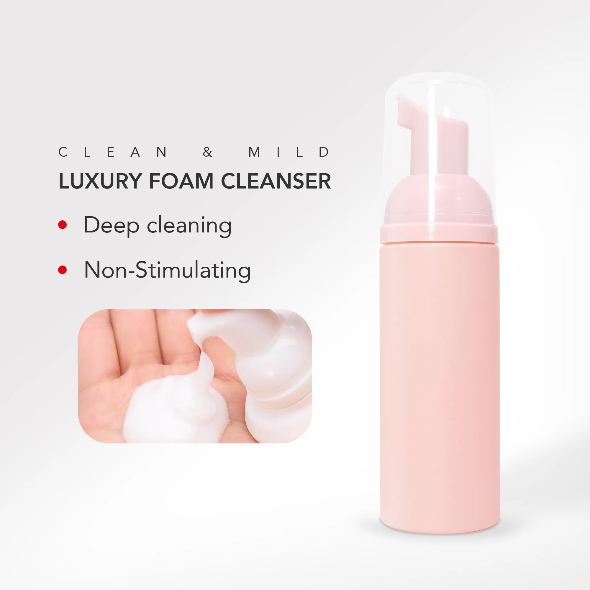 100ml Lash Shampoo Concentrate No Stimulation Lash Cleanser DIY Professional Eyelash Extension Bath Foam Makeup Remover 6
