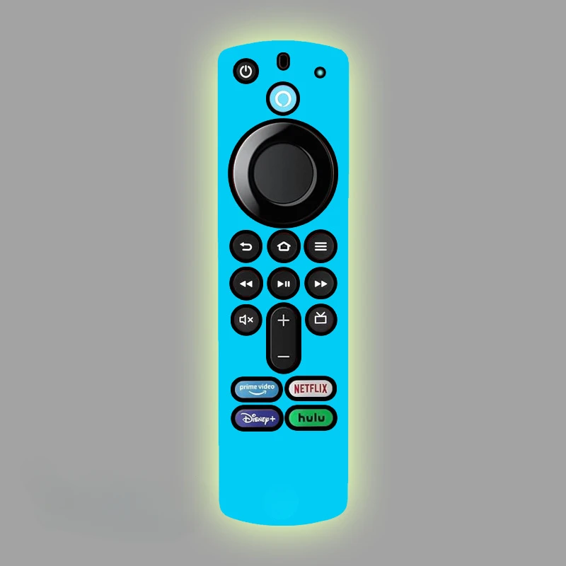 Glow-in-the-Dark Silicone Protective Case for Streaming Device Remote - Drop and Dust Proof