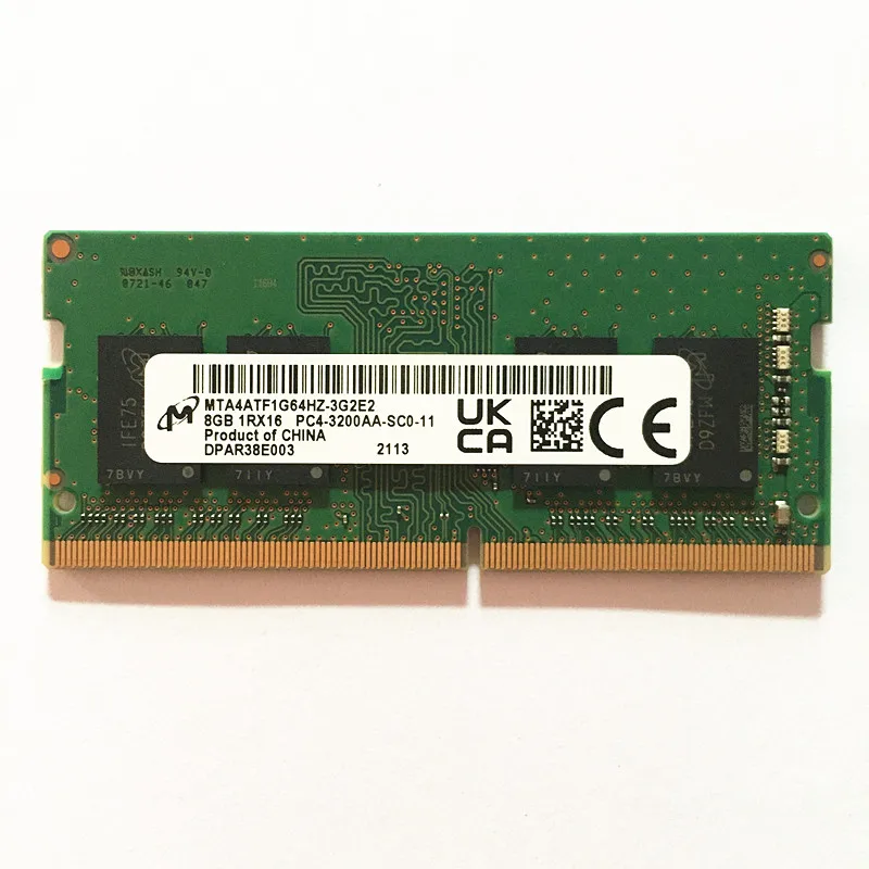 Micron DDR4 8GB 3200 Laptop Memory MTA4ATF1G64HZ 8GB 1RX16 PC4