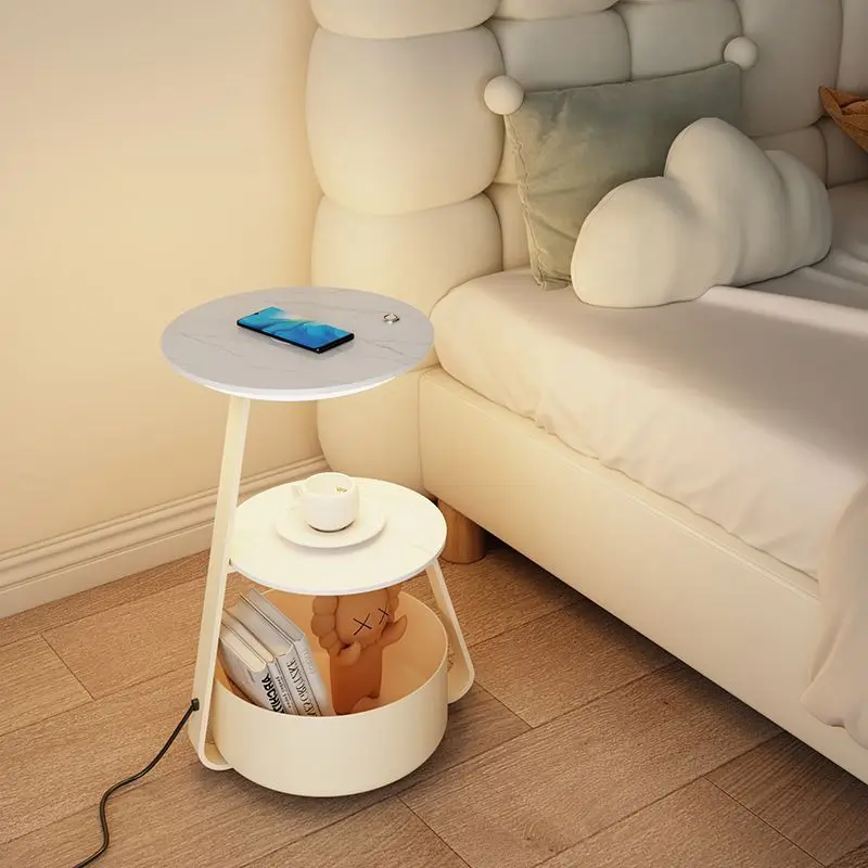 Bedside Cabinet Simple Modern Storage Rack Light Luxury High-end Side Table Small Cabinet Creative Bedroom Furniture Nightstand