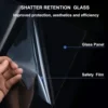 Frameless Shower Doors 68-72" Width x 76" Height with 3/8"(10mm) Clear Tempered Glass 5