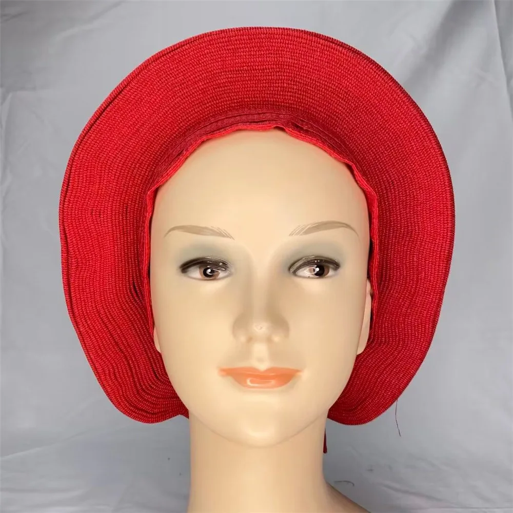 

Red Turban Hats Elegant Elastic Head Wraps Breathable Head Scarf Boho Beanies Chemo Cap For Women JLTM-3
