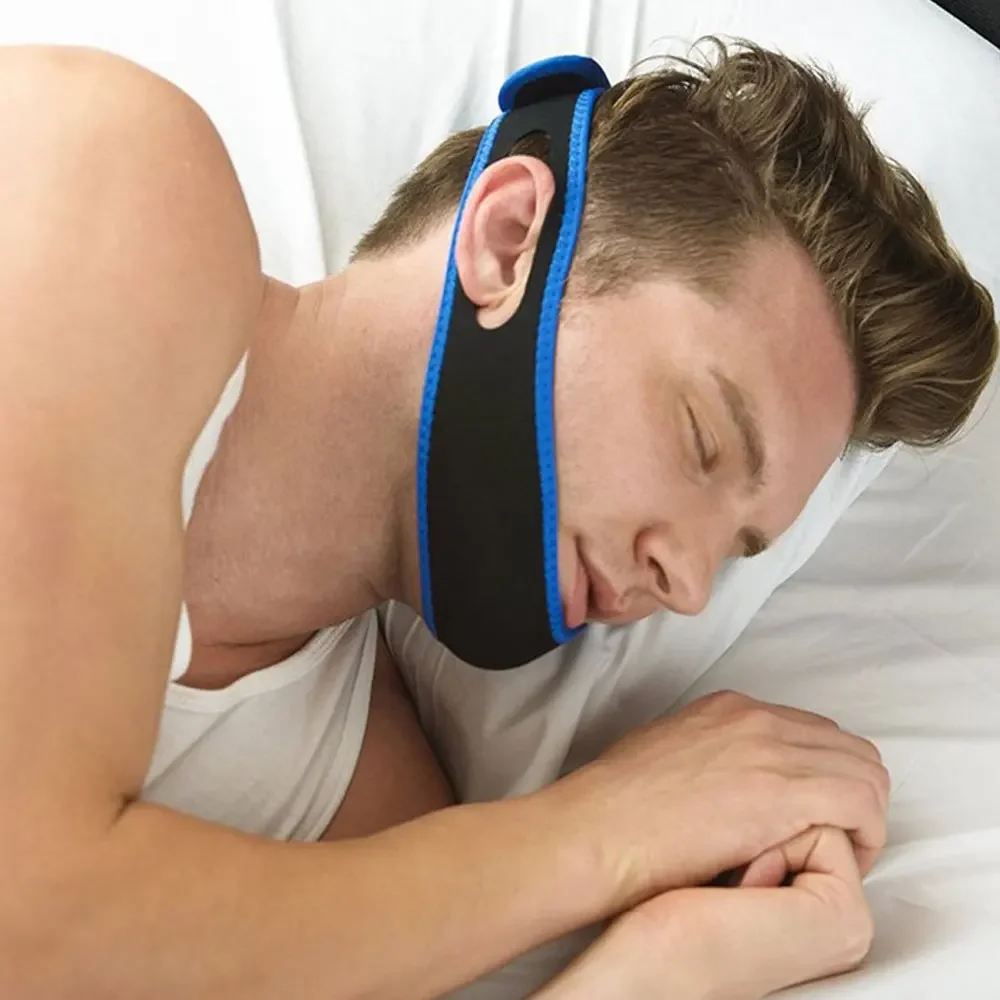Tcare Anti Snoring Chin Strap Best Stop Snoring Device, Adjustable Snore Reduction Belt Sleep Aids Chin Strips Belt for Unisex 6