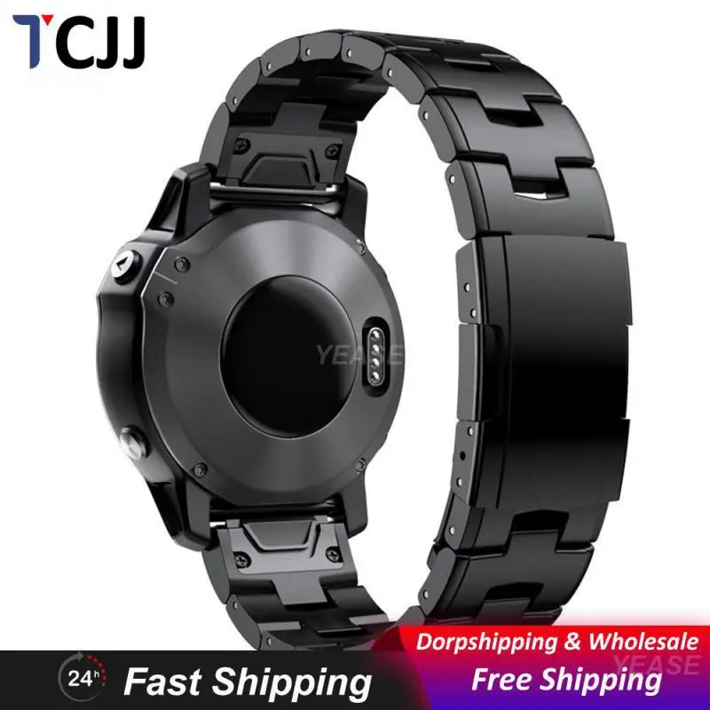 

Titanium Quick-release Strap Easy To Carry Molding Titanium Alloy Titanium Metal Smart Wearable Devices Replacement Strap Strap