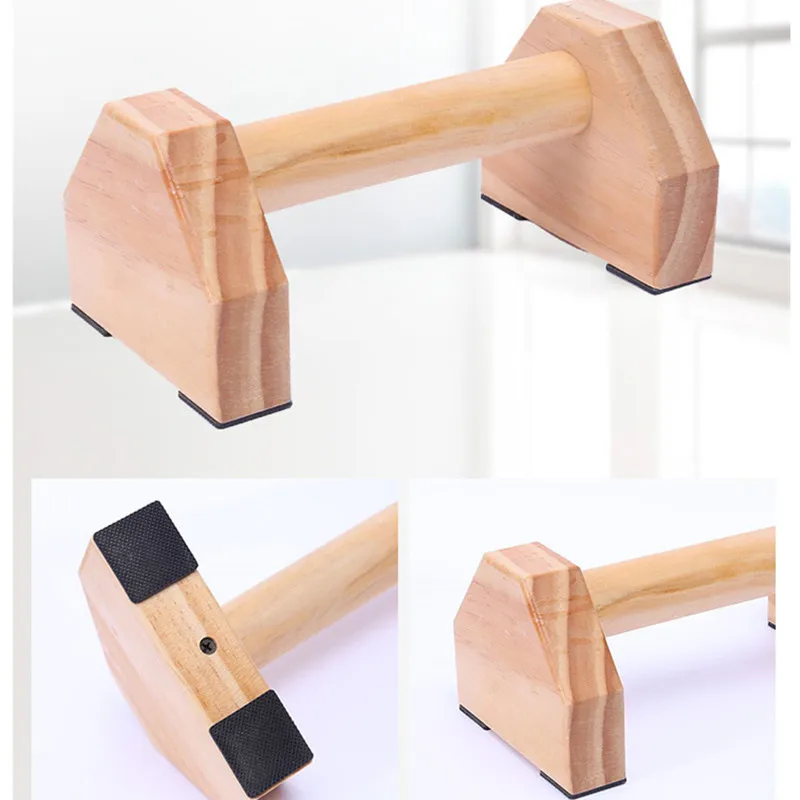 Multifunctional Push-Up Stands Handles Wooden Push Up Bar Horizontal Bar Inverted Standhome Strength Training Equipment