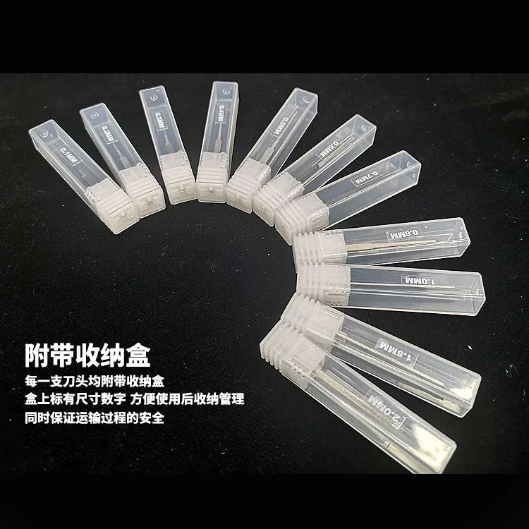 Model Tools MS013 0.1mm~2.0mm Tungsten Steel Replacement Blade Cutter Head for Model Tool Push Carve Knife