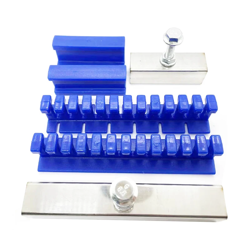 6Pcs Adhesive Blue Glue Tabs Car Paintless Dent Repair Removal Tool Kit