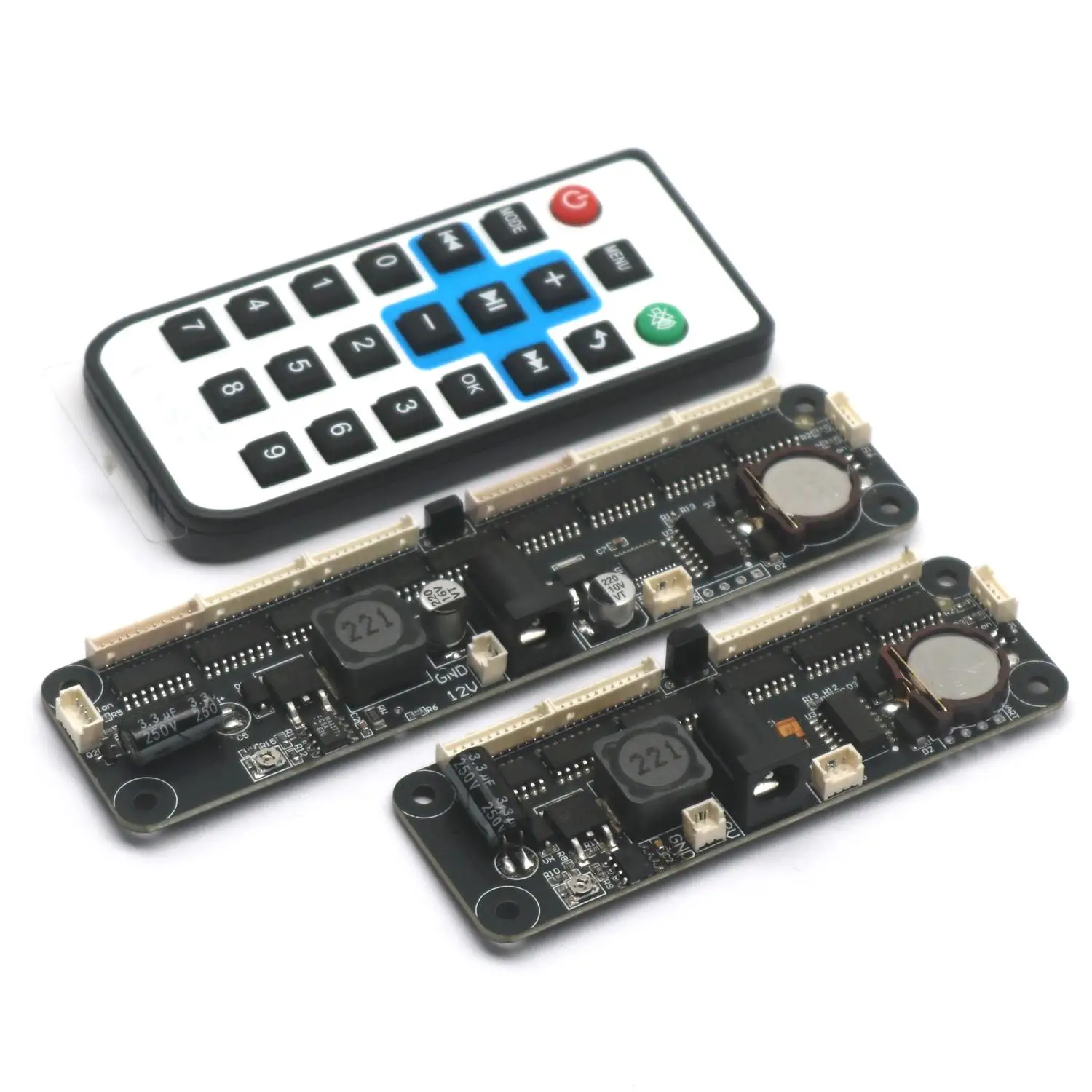 4/6Bit Universal Nixie Tube Clock Board Controller + Fernbedienung für IN12 IN14 IN18 IN8 QS30 SZ3-1 Röhren, 12/24H Display ZEIT – Detail 4