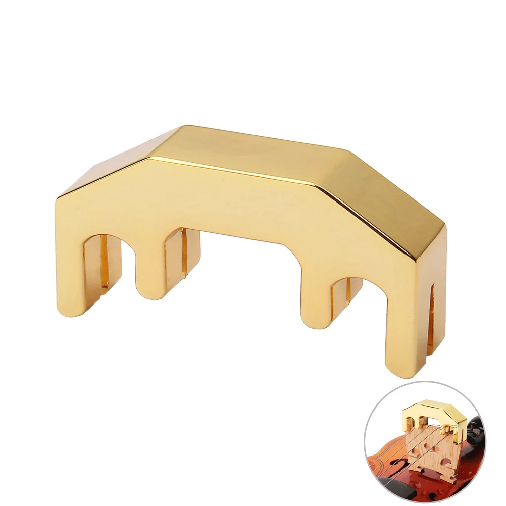 

Durable Heavy Metal Practice Mute for Violin Mute Replacement (Gold)