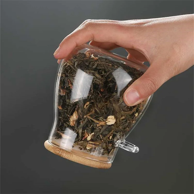20pcs Different Size High Borosilicate Storage Candle Bottles Airtight Round Clear Food Glass Jar with Bamboo Lid 5