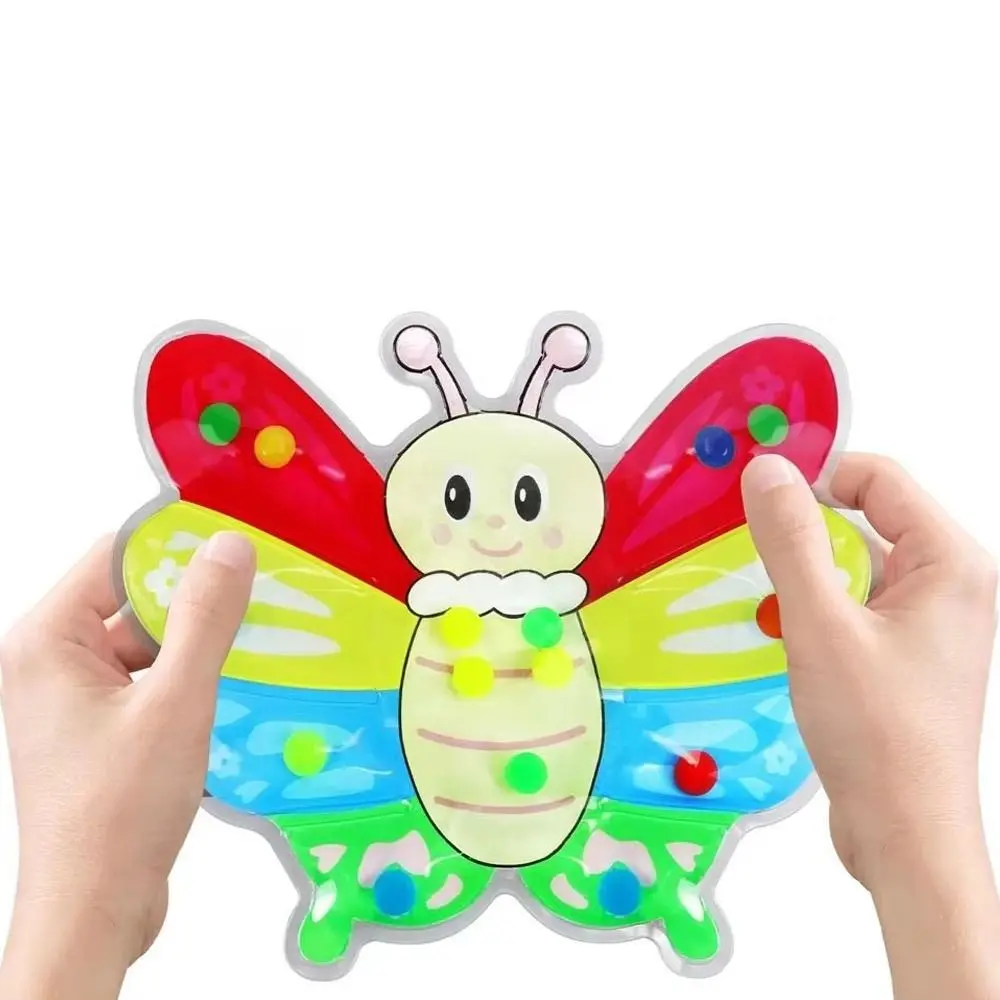 Folding Carpet Fine Motor Squeeze Toy Color Classification Animal Butterfly Pinching Toys Soft Cartoon Color Sorting Toys
