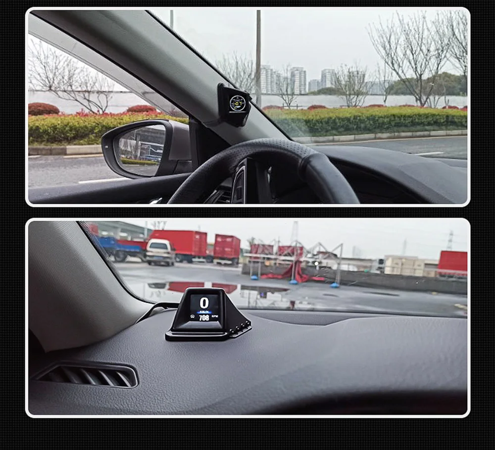 A401 Auto HUD GPS OBD System Head Up Display Car Gauge Projector  velocímetro con prueba de aceleración, accesorios electrónicos para  automóviles