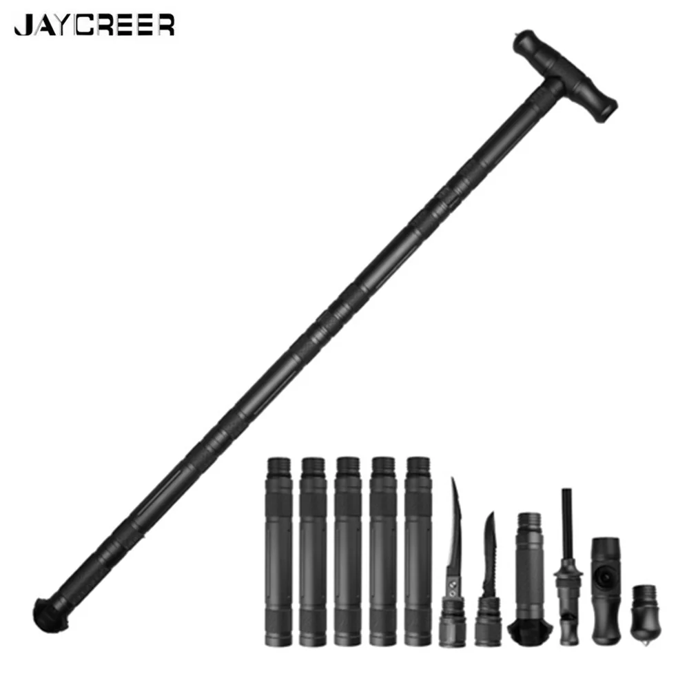 Walking Hiking Stick Pole Walking Survival Stick Trekking Stick